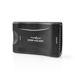 Nedis VCON3461BK Hdmi™-converter Hdmi™ Input Scart Female 1-weg 1080p 1.2 Gbps Abs Zwart