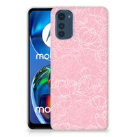 Motorola Moto E32/E32s TPU Case White Flowers - thumbnail