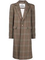 Vivienne Westwood manteau long à carreaux - Marron