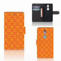 Nokia 7 Telefoon Hoesje Batik Oranje - thumbnail