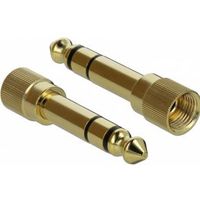 DeLOCK 65983 kabeladapter/verloopstukje 6.35mm 3.5mm Goud