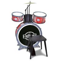 Bontempi - BeatMaster: accu voor kleintjes met realistische geluiden en veel plezier, 500 x 500 x 680 mm, kleur rood en zwart, Bontempi-514506