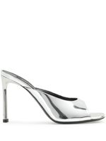 Sergio Rossi mules Sr Liya 95 mm en cuir - Argent - thumbnail