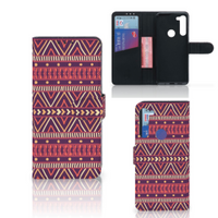 Motorola G8 Power Telefoon Hoesje Aztec Paars