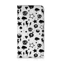 Mobiel BookCase iPhone 13 Silver Punk