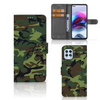 Motorola Moto G100 Telefoon Hoesje Army Dark