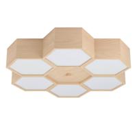 Eglo Houten plafondlamp Mirlas 6-lichts 98863