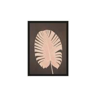 Urban Cotton Artprint Pink Leaf 40 x 50cm - Meerkleurig