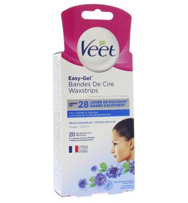 Veet Veet Koude Strips Gevoelige Huid Gezicht (20st)