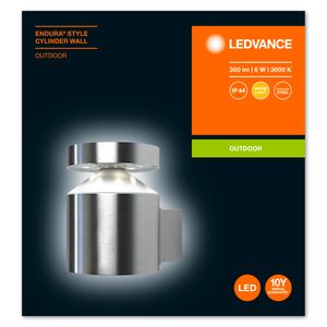 LEDVANCE ENDURA STYLE Cylinder Buitengebruik muurverlichting Niet-verwisselbare lamp(en) LED 6 W