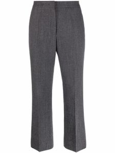 Jil Sander pantalon court évasé - Gris