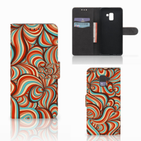 Samsung Galaxy A8 Plus (2018) Hoesje Retro