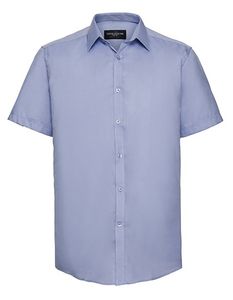 Russell Z963 Men`s Short Sleeve Tailored Herringbone Shirt