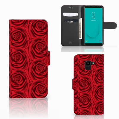 Samsung Galaxy J6 2018 Hoesje Red Roses Samsung Galaxy J6 2018 Hoesje Red Roses