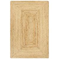 vidaXL Vloerkleed handgemaakt 80x160 cm jute naturel