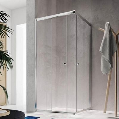 Badstuber Corner vierkante douchecabine 80x80x190cm chroom Badstuber Corner vierkante douchecabine 80x80x190cm chroom