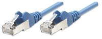 Intellinet Netwerk Patchkabel, Cat5e, 0,25 m, CCA, U/UTP, PVC, Vergulde Contacten, Snagless Cat5e, SF/UTP, CCA 7.5 m Blauw