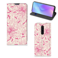 Xiaomi Redmi K20 Pro Smart Cover Pink Flowers - thumbnail