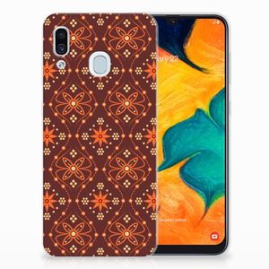 Samsung Galaxy A30 TPU bumper Batik Brown