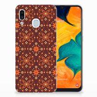 Samsung Galaxy A30 TPU bumper Batik Brown