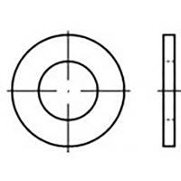 Onderlegring 17 mm 30 mm Messing 100 stuk(s) TOOLCRAFT TO-6853833