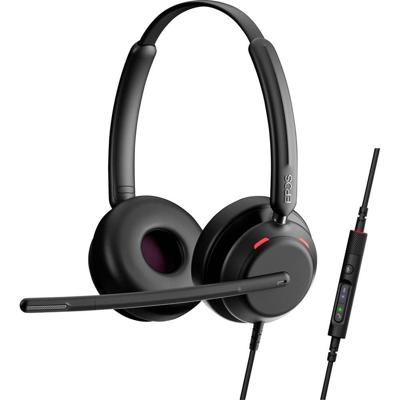EPOS IMPACT 760T On Ear headset Kabel Stereo Zwart Telefoon