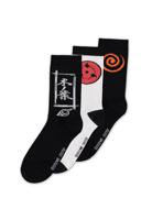 Naruto Shippuden Socks 3-Pack Sasuke Symbol 43-46 - thumbnail