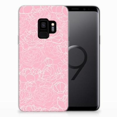 Samsung Galaxy S9 TPU Case White Flowers