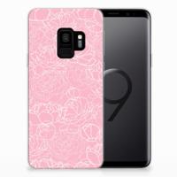 Samsung Galaxy S9 TPU Case White Flowers