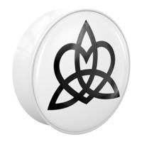 Double Flared Plug met Nordic Runes Acryl Tunnels & Plugs