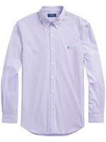 Polo Ralph Lauren chemise rayée à logo brodé - Violet