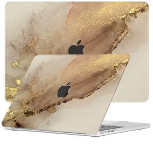 Lunso MacBook Air 15 inch M2/M3 (2023-2024) cover hoes - case - Sweet Caramel