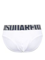 DSQUARED2 slip à patch logo - Blanc - thumbnail