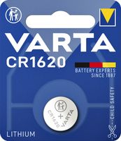 Batterij Varta knoopcel CR1620 lithium blister ÃƒÆ' 1stuk - thumbnail