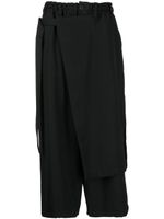 Yohji Yamamoto pantalon M-Wrap à coupe sarouel - Noir - thumbnail