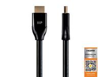 Monoprice 121510 Gecertificeerde Premium High Speed HDMI-kabel, HDR, zwart, 2,5 voet