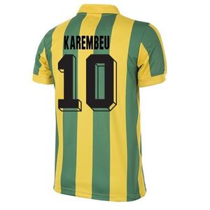 FC Nantes Retro Voetbalshirt 1994-1995 + Karembeu 10