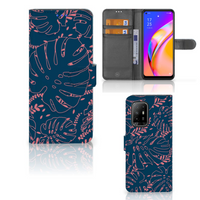 OPPO Reno5 Z | A94 5G Hoesje Palm Leaves - thumbnail