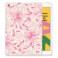 Apple iPad 10.2 | iPad 10.2 (2020) | 10.2 (2021) Siliconen Hoesje Pink Flowers - thumbnail