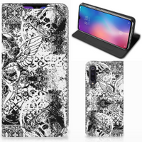 Mobiel BookCase Xiaomi Mi 9 Skulls Angel