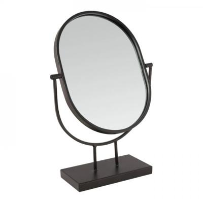 Vtwonen Mirror oval on stand black Vtwonen Mirror oval on stand black