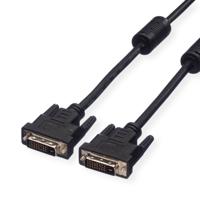 VALUE DVI monitorkabel, DVI M/M, (24+1) dual link, 5,0m, 5 m - thumbnail