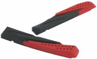 Elvedes remblokrubbers V brake 72 x 10 mm zwart/rood 2 stuks