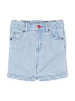 Stella McCartney Kids short en jean à effet délavé - Bleu