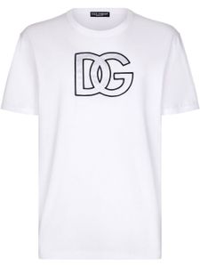 Dolce & Gabbana t-shirt à logo imprimé - Blanc