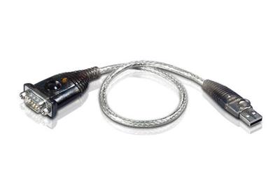 Aten UC232A1-AT tussenstuk voor kabels USB RS-232 Zwart, Metallic