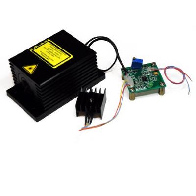 Lijnlaser, groen, 532 nm, 90 °, 5 V DC, 50x85x40 mm, Laser Class 2M, Focus fixed (5.0m), Kabellengte 100 mm - 70107562