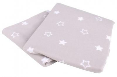 Interbaby babydeken Star 75 x 100 cm katoen beige