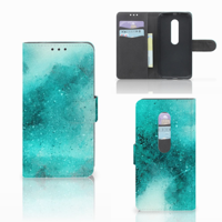 Hoesje Motorola Moto G 3e Generatie Painting Blue