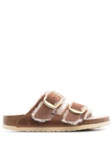 Birkenstock sandales Arizona Big Buckle en cuir - Marron